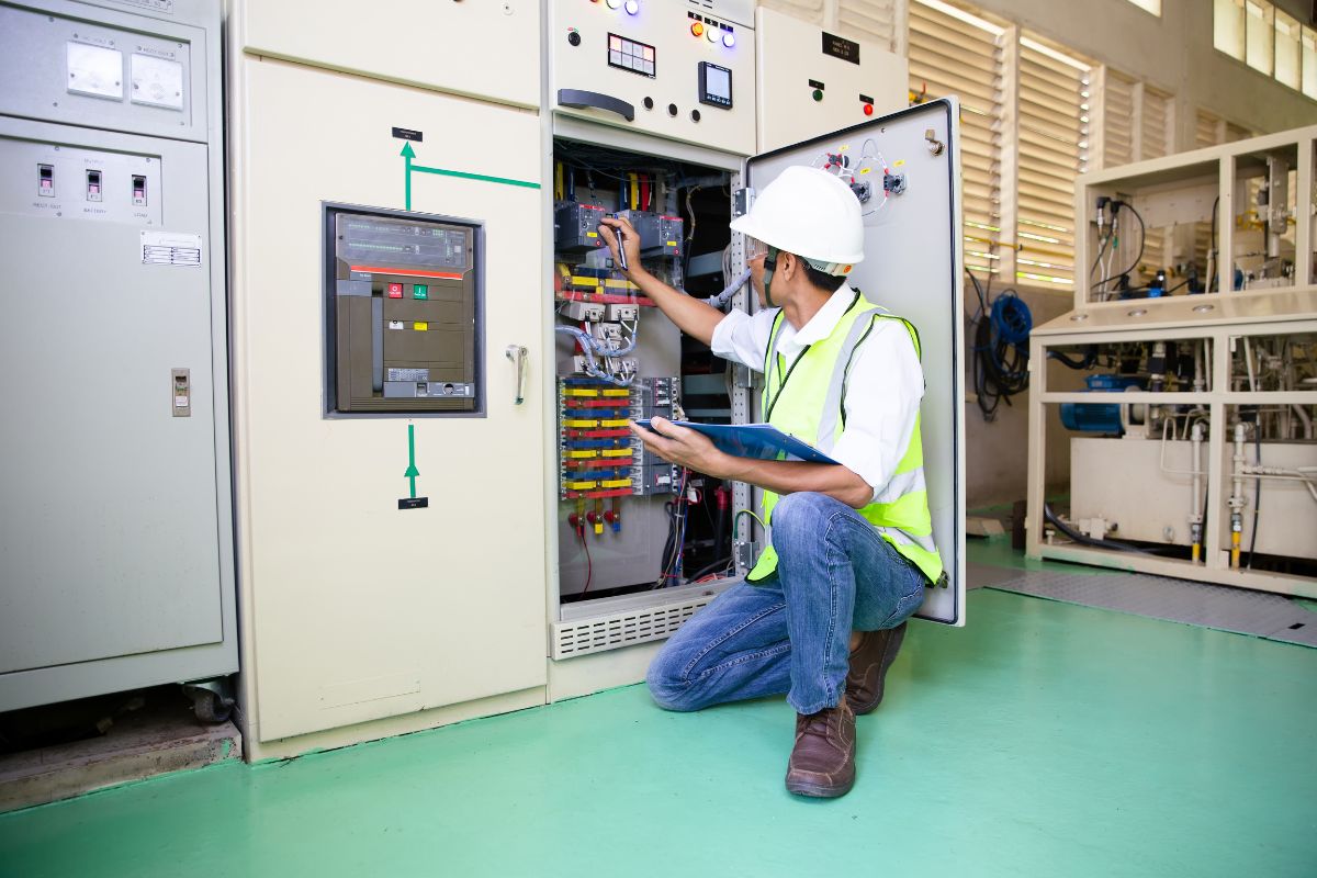 Regular check on an electrical switchboard for optimal safety and functionality